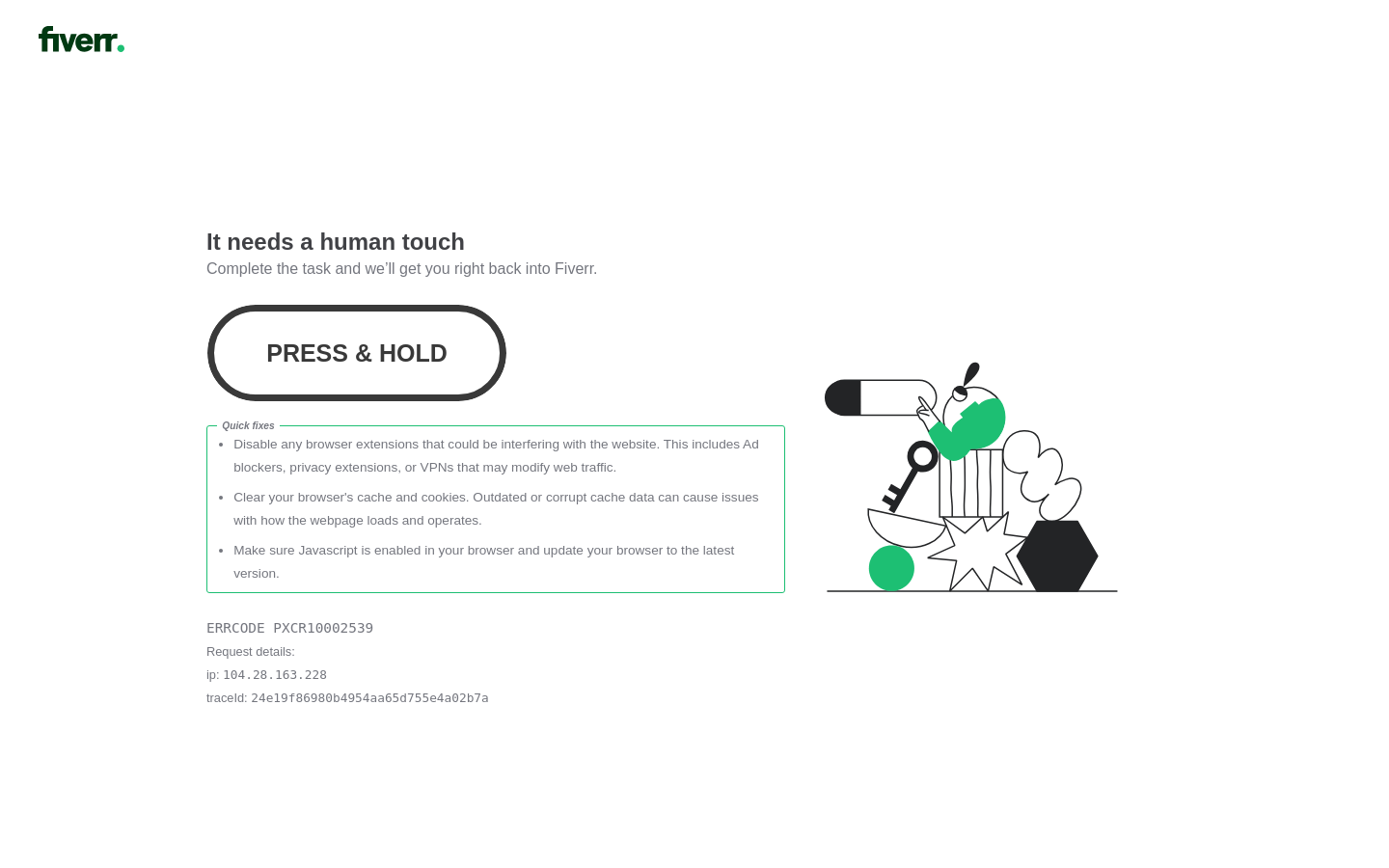 fiverr website preview