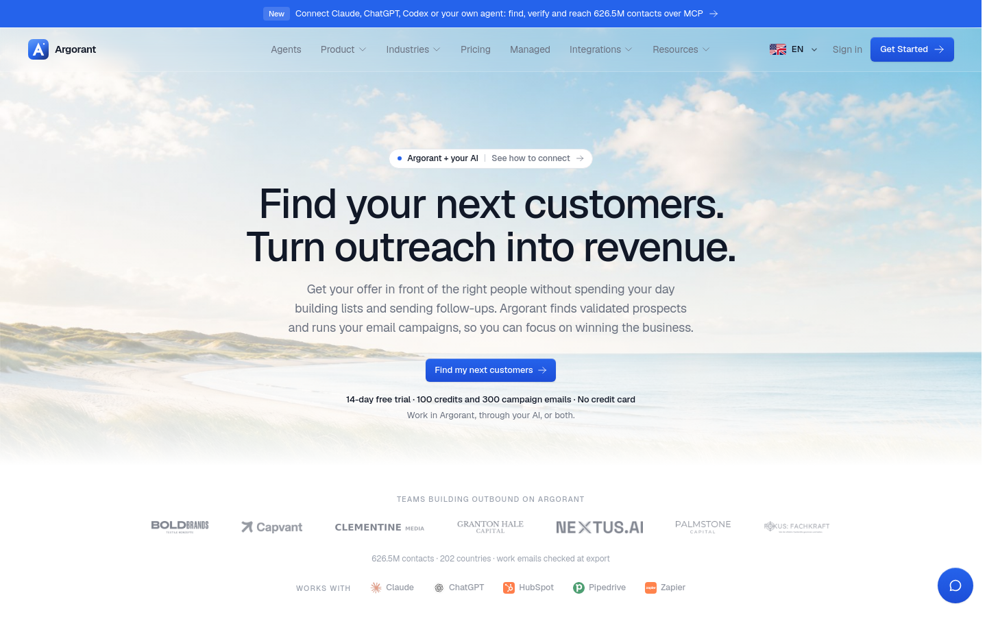 Argorant website preview