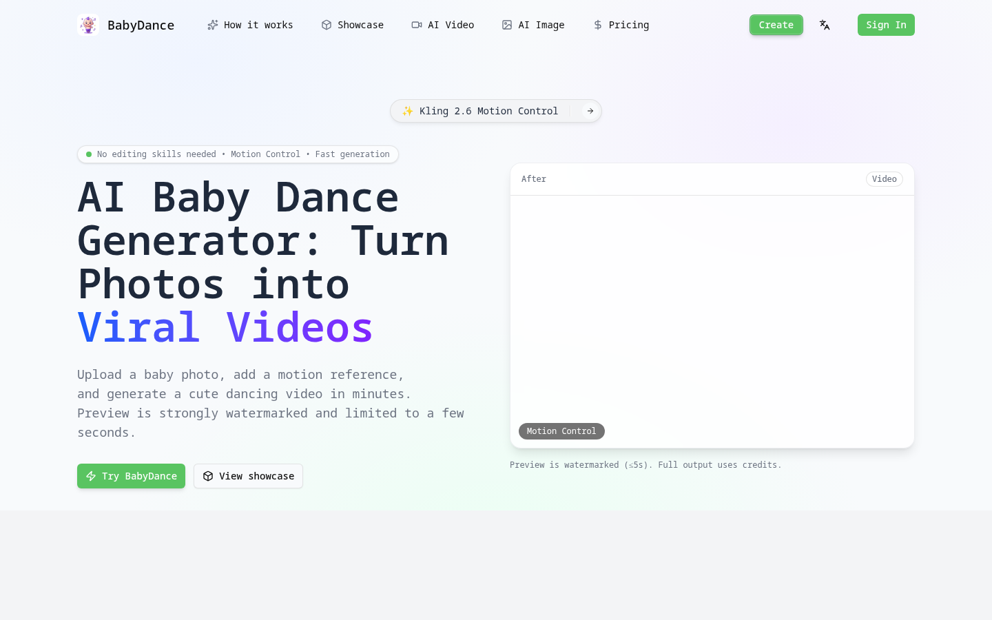 babydancemaker website preview