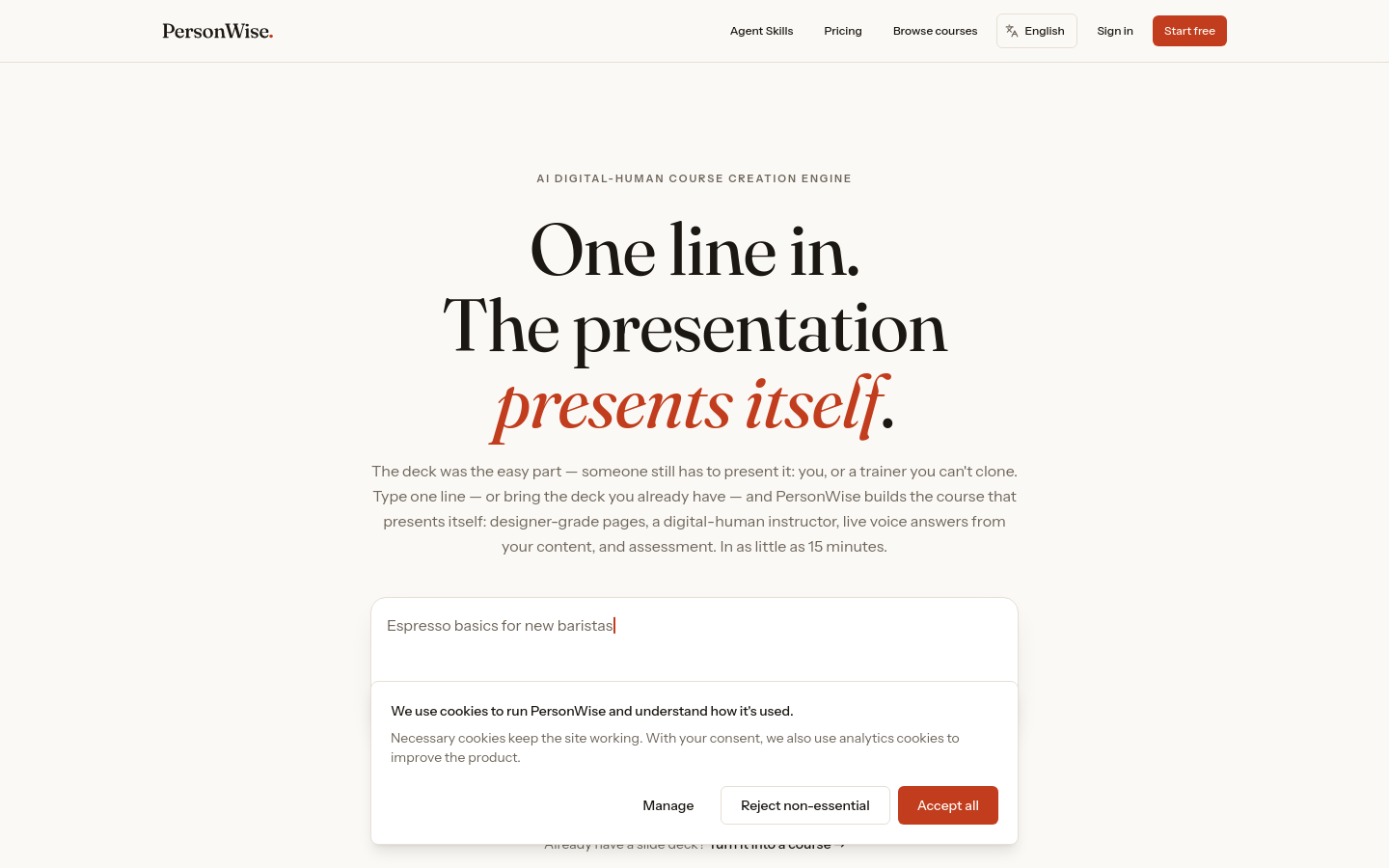 PersonWise website preview